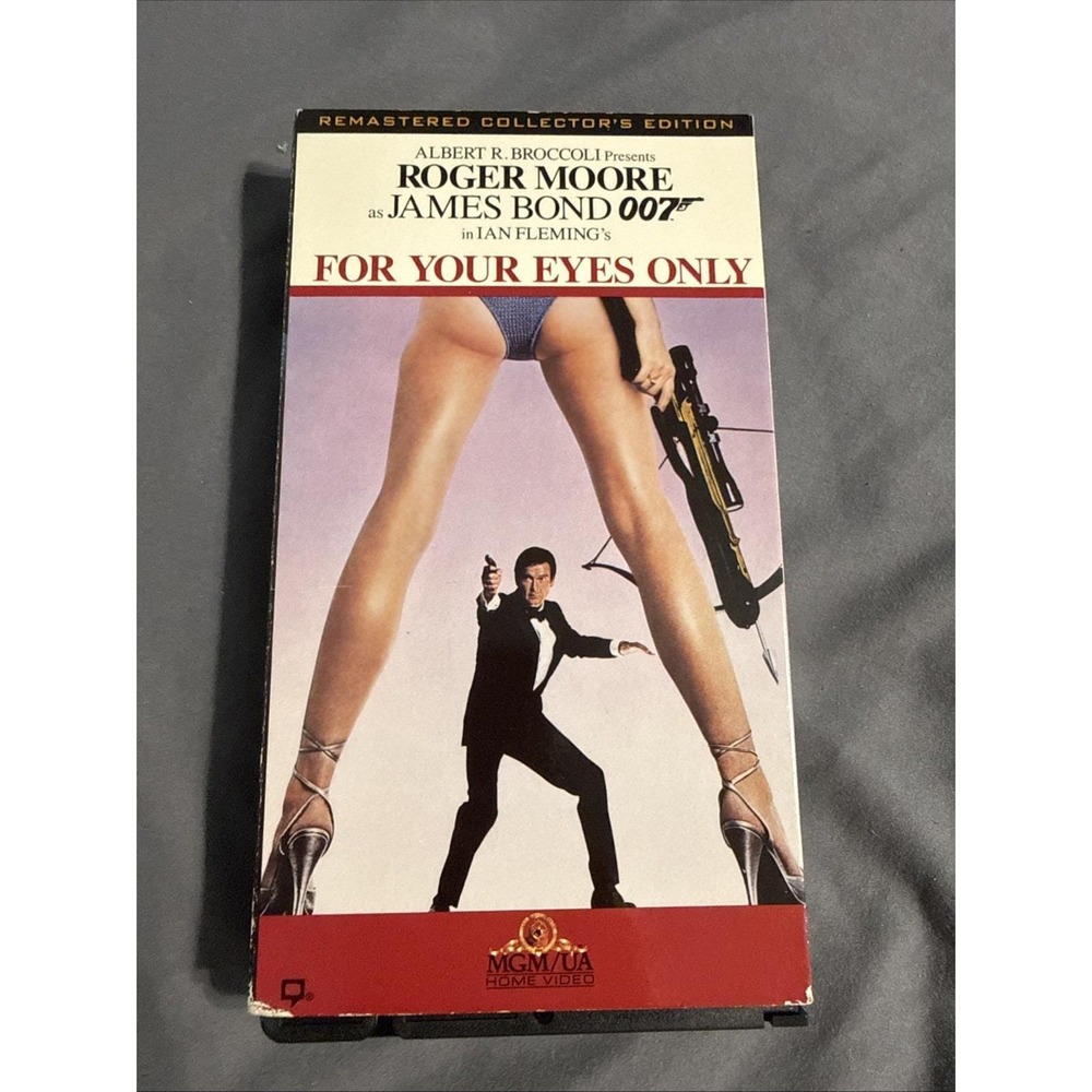 For Your Eyes Only James Bond 007 Roger Moore (VHS, 1992)